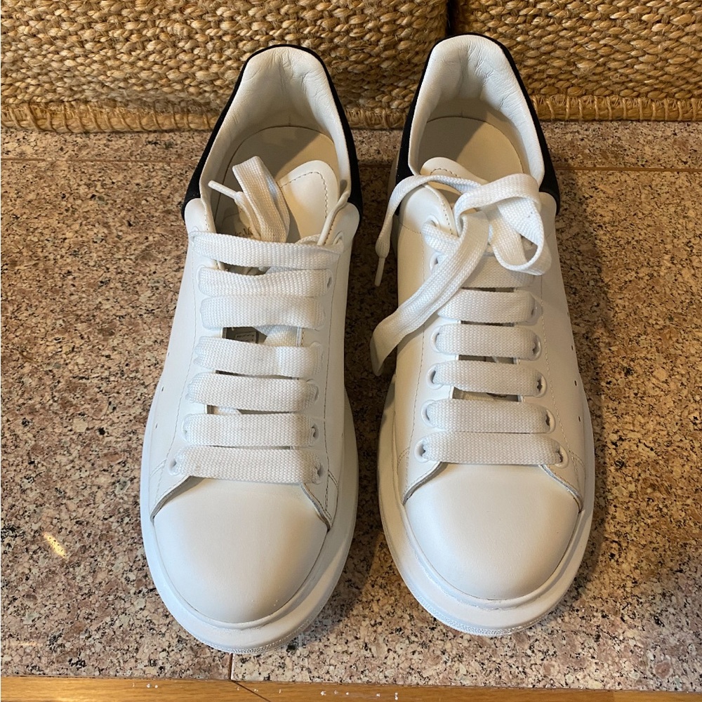 Alexander McQueen White and Black Sneakers woman